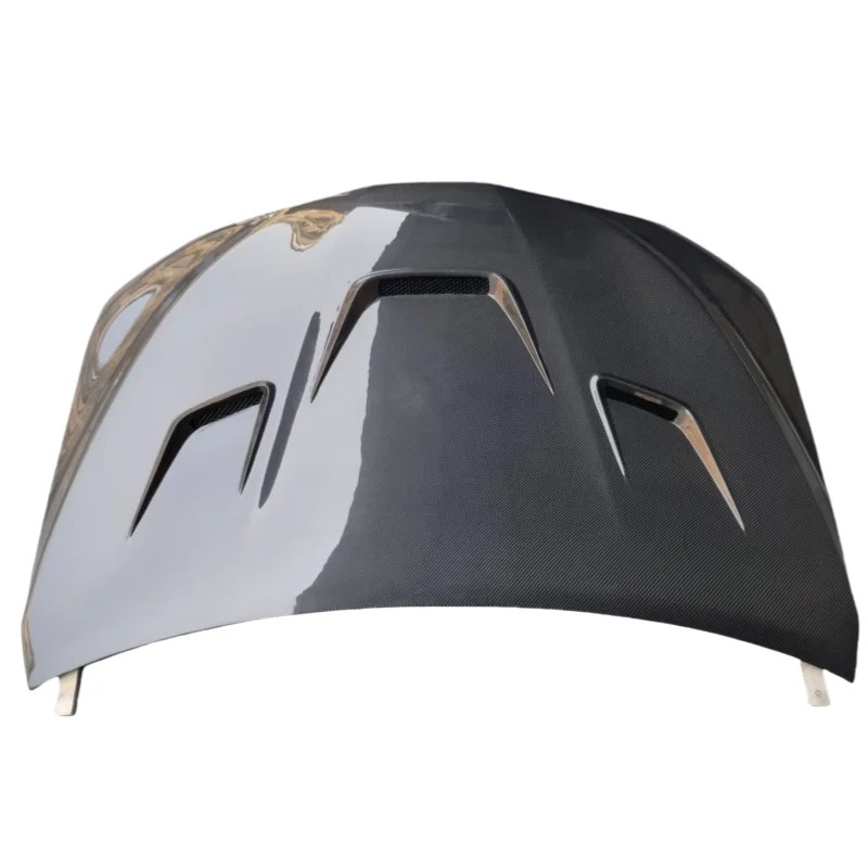 New Carbon Fiber Engine Hood Cover for for 2018-2021 Bolt-On Facelift Upgrade with Enhanced Performance & Styling